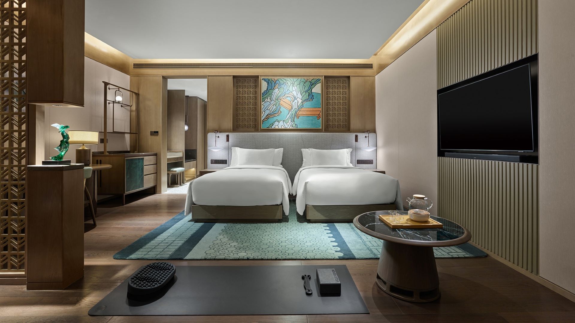 BTCNSS 养修轩庭院双床房Serenity Room - Twin